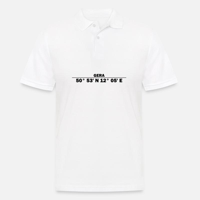 Gera coordinates - Men's Polo Shirt - white