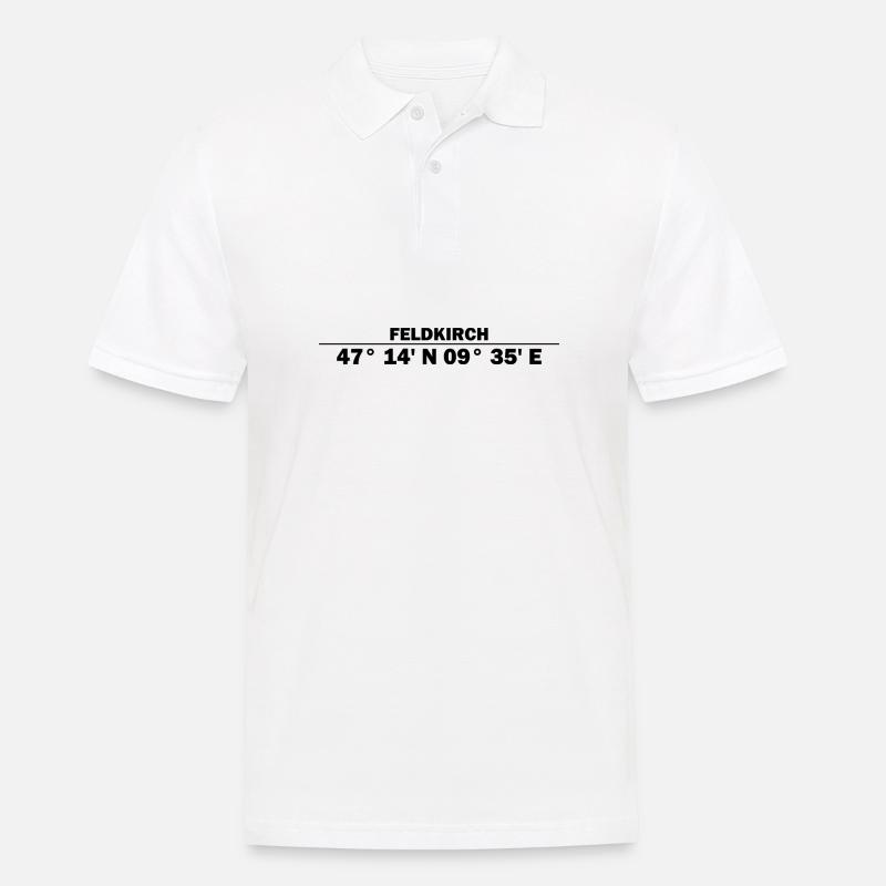 Coordonnées de Feldkirch - Polo Homme - blanc