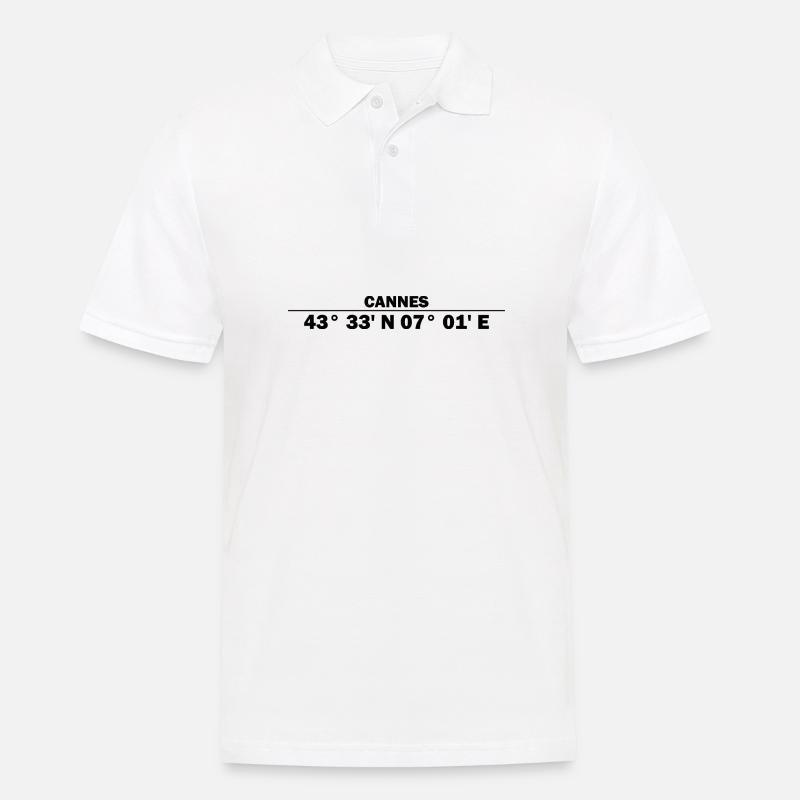 Coordonnées Cannes - Polo Homme - blanc
