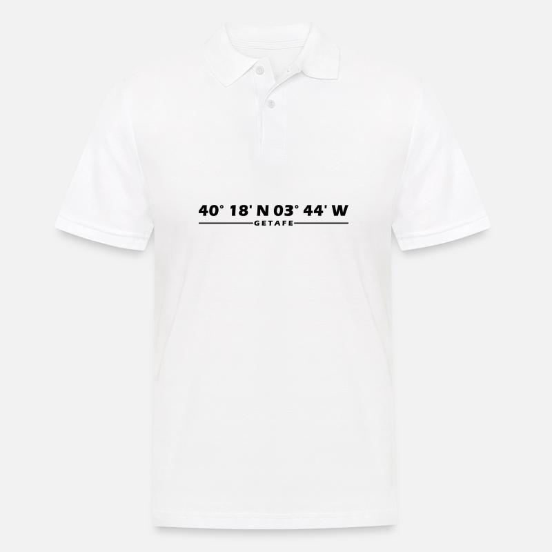 Getafe coordinates - Men's Polo Shirt - white