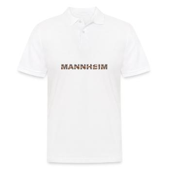 Mannheim Hund - Männer Poloshirt - Weiß - Vorne - Kai (181cm)