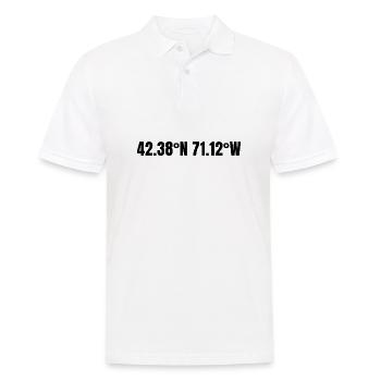 Coordonnées Cambridge, Massachusetts, États-Unis - Polo Homme - blanc - Devant - Kai (181cm)