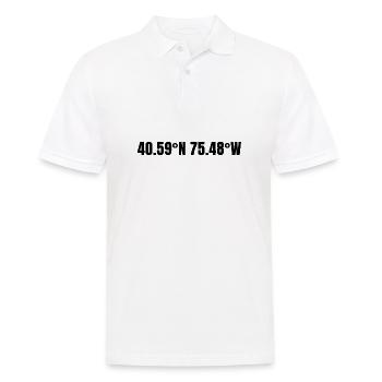 Coordonnées Allentown, Pennsylvanie, États-Unis - Polo Homme - blanc - Devant - Kai (181cm)