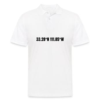 Chandler Arizona USA Koordinaten - Männer Poloshirt - Weiß - Vorne - Kai (181cm)