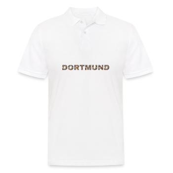 Dortmund Hund - Männer Poloshirt - Weiß - Vorne - Kai (181cm)