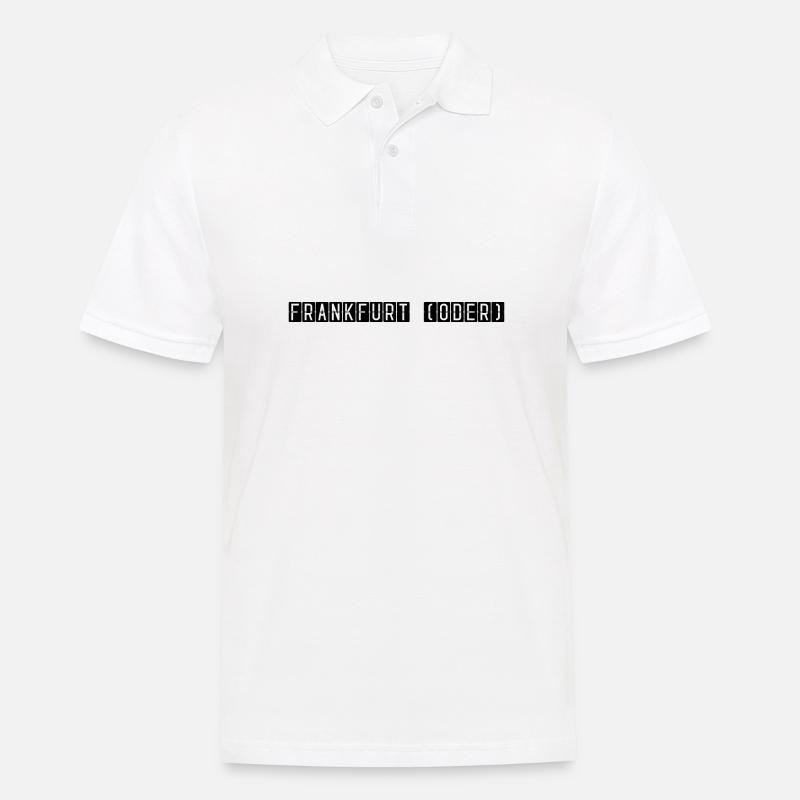 Frankfurt (Oder) Flughafentafel - Männer Poloshirt - Weiß