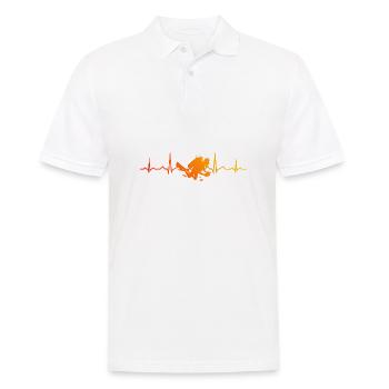 Tauchen Herren Taucher Diver Free Dive - Männer Poloshirt - Weiß - Vorne - Kai (181cm)