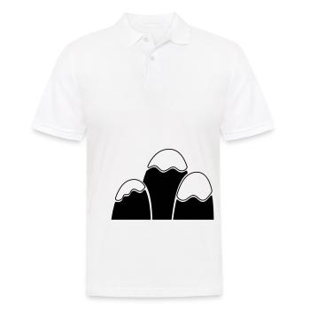 Montagnes Montagnes Montagnes 20 - Polo Homme - blanc - Devant - Kai (181cm)