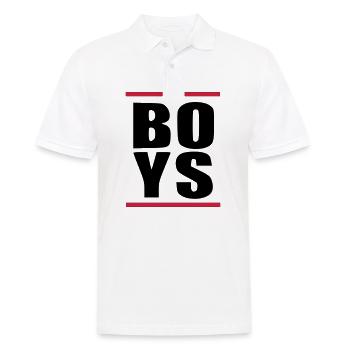 BOYS Party Guys Gay Homo Gay Celebration Statement - Men's Polo Shirt - white - Front - Kai (181cm)