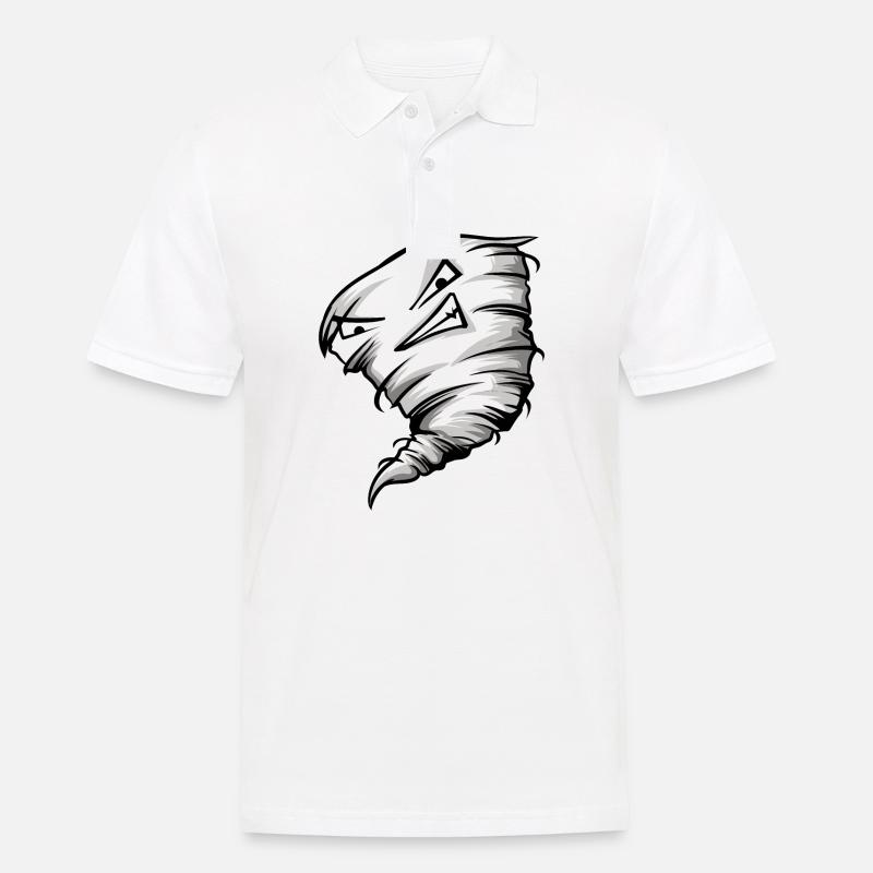 Tornado - Männer Poloshirt - Weiß