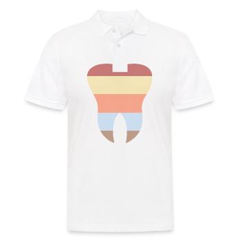 Der Zahn - Männer Poloshirt - Weiß - Vorne - Kai (181cm)