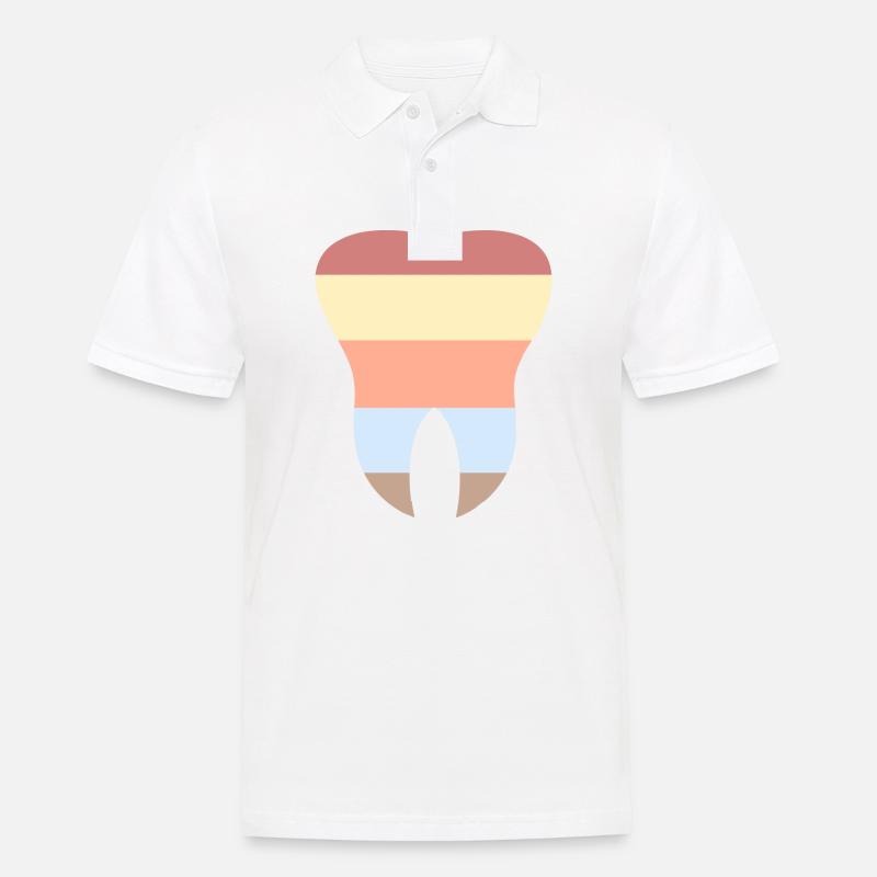 La dent - Polo Homme - blanc