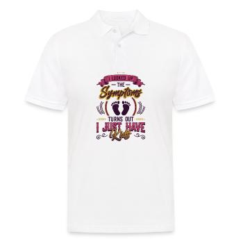 J’ai cherché les symptômes. - Polo Homme - blanc - Devant - Kai (181cm)