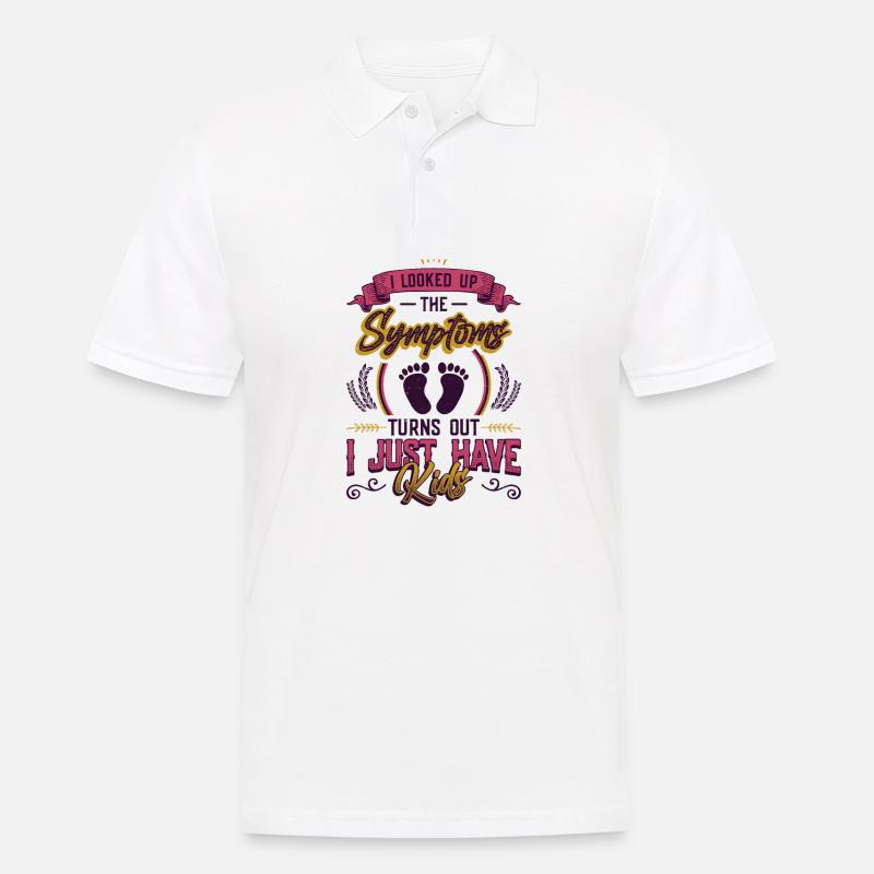 J’ai cherché les symptômes. - Polo Homme - blanc
