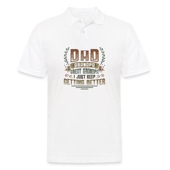 Announce the pregnancy. - Men's Polo Shirt - white - Front - Kai (181cm)