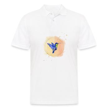 Hummingbird art - Men's Polo Shirt - white - Front - Kai (181cm)