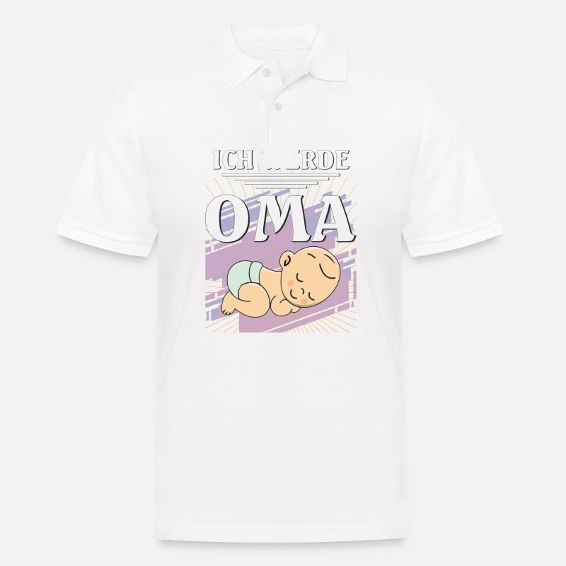 ICH WERDE OMA - Männer Poloshirt - Weiß