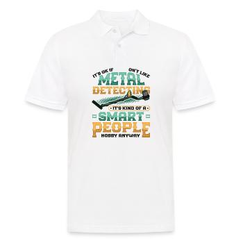 Metalldetektor Hobby Metalldetektion - Männer Poloshirt - Weiß - Vorne - Kai (181cm)