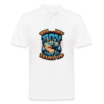 Geburtstagskind, Gamer - Männer Poloshirt - Weiß - Vorne - Kai (181cm)