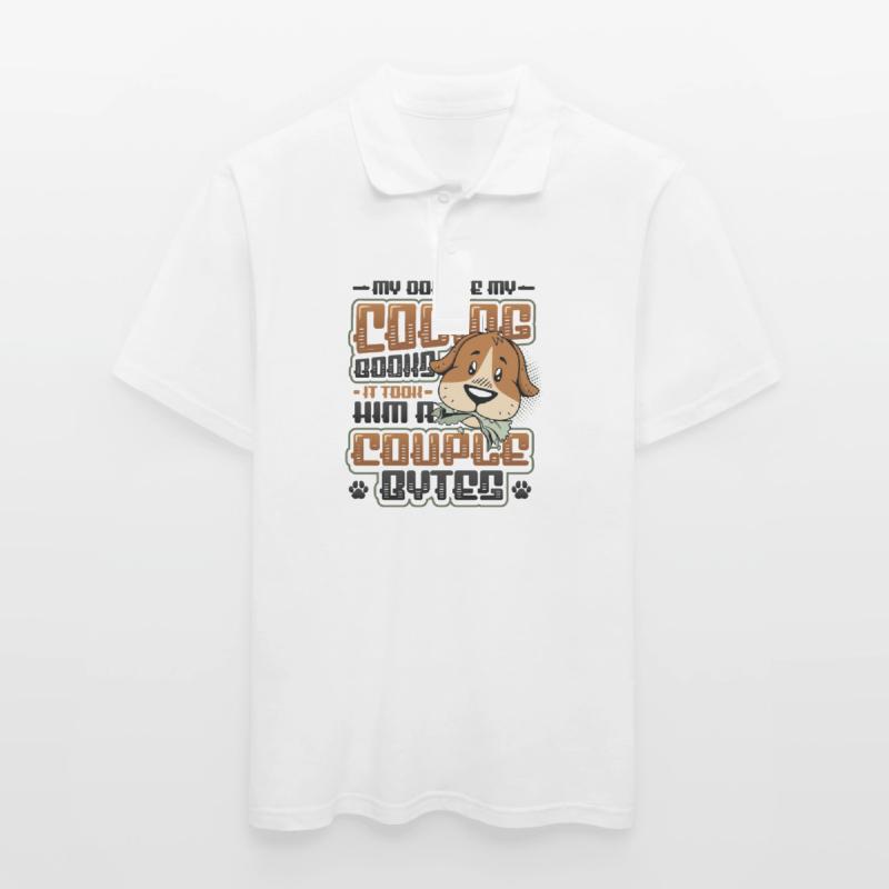 Dog Bytes Code Computer Joke Programming Men's Polo Shirt