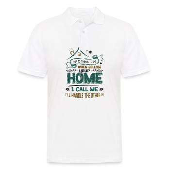 What to do when you sell your home - Men's Polo Shirt - white - Front - Kai (181cm)