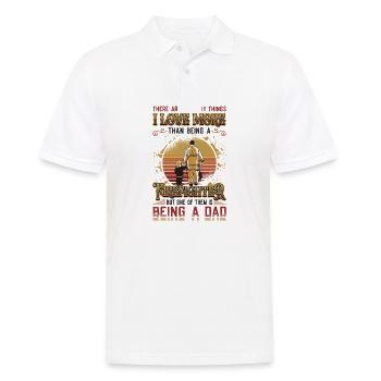 Pompier Stolz Pompier Papa - Polo Homme - blanc - Devant - Kai (181cm)
