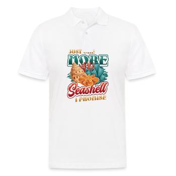 Il ne reste plus qu’une coquille, coquille collectrice. - Polo Homme - blanc - Devant - Kai (181cm)