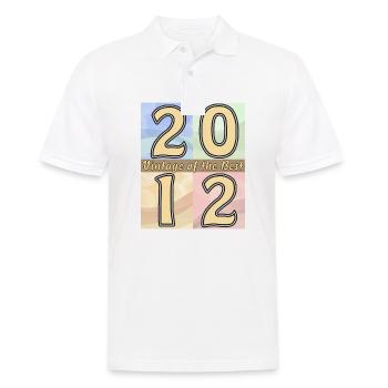 BIRTHDAY YEAR 2012 - Men's Polo Shirt - white - Front - Kai (181cm)