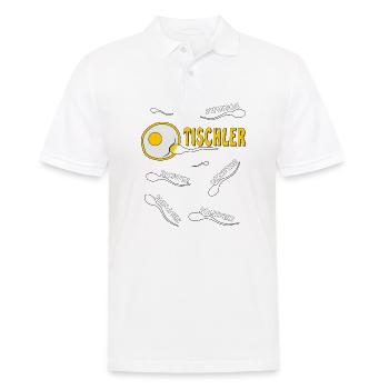 TISCHLER - Männer Poloshirt - Weiß - Vorne - Kai (181cm)