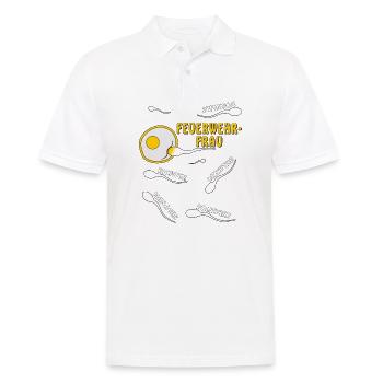FEUERWEHR-FRAU - Männer Poloshirt - Weiß - Vorne - Kai (181cm)