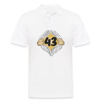 43 METTRE UNE CHEMISE - Polo Homme - blanc - Devant - Kai (181cm)