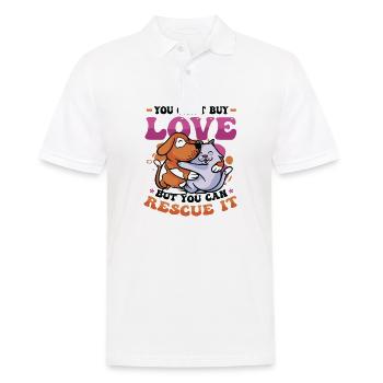 Liebe Kann Man Nicht Kaufen. - Männer Poloshirt - Weiß - Vorne - Kai (181cm)