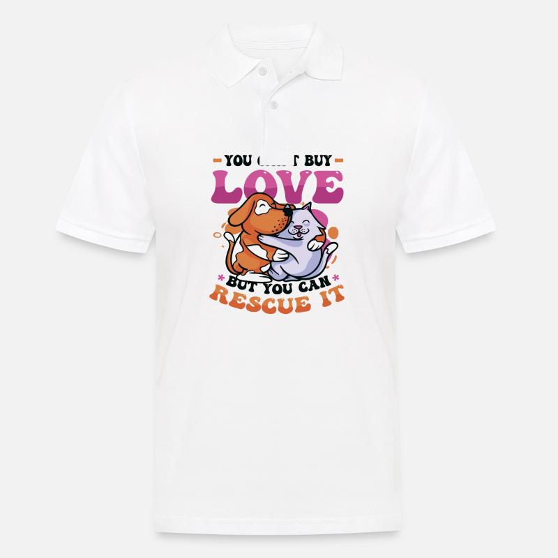 Love cannot be bought. - Men's Polo Shirt - white