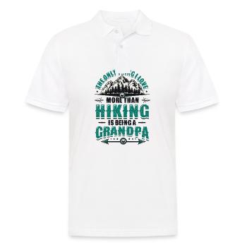 Grand-père errant dans la montagne. - Polo Homme - blanc - Devant - Kai (181cm)