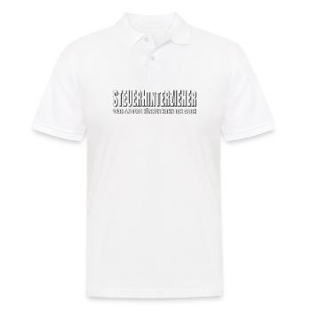 STEUERHINTERZIEHER - Männer Poloshirt - Weiß - Vorne - Kai (181cm)