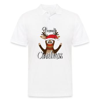 NOËL RENNES JOYEUX NOËL - Polo Homme - blanc - Devant - Kai (181cm)