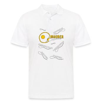 MAURER - Männer Poloshirt - Weiß - Vorne - Kai (181cm)