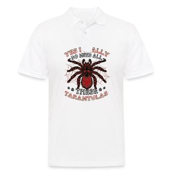 Ja, Ich Brauche Wirklich Alle Diese Taranteln - Männer Poloshirt - Weiß - Vorne - Kai (181cm)
