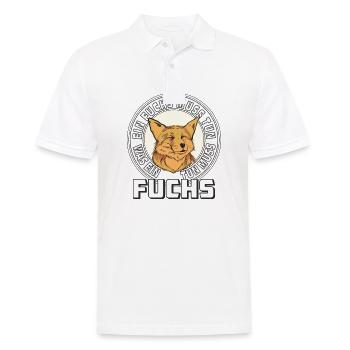 EIN FUCHS MUSS TUN WAS EIN FUCHS TUN MUSS - Männer Poloshirt - Weiß - Vorne - Kai (181cm)