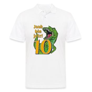 GEBURTSTAG Jaah bin jetzt 10 - Männer Poloshirt - Weiß - Vorne - Kai (181cm)