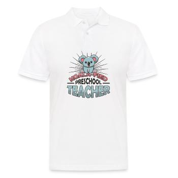 Koala-fied Koala fier enseignant préscolaire - Polo Homme - blanc - Devant - Kai (181cm)