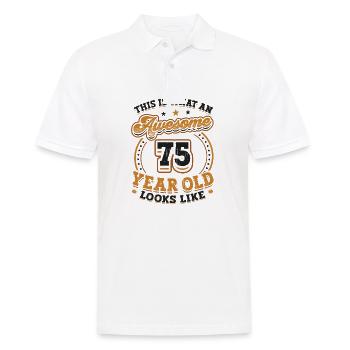 This is what a great 75-year-old looks like. - Men's Polo Shirt - white - Front - Kai (181cm)