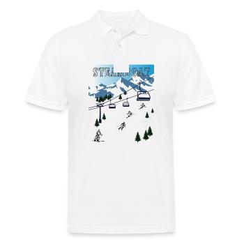 SCHI FAHREN USA Steamboat - Männer Poloshirt - Weiß - Vorne - Kai (181cm)