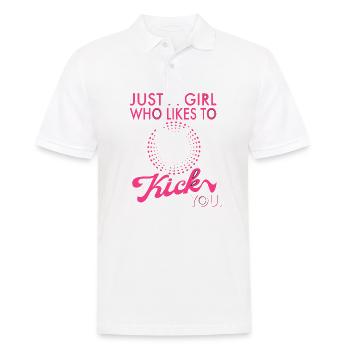 Karate Mma Kick Box Taekwondo Frauen Karate Kick - Männer Poloshirt - Weiß - Vorne - Kai (181cm)