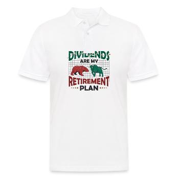 Dividends are my retirement plan - Men's Polo Shirt - white - Front - Kai (181cm)