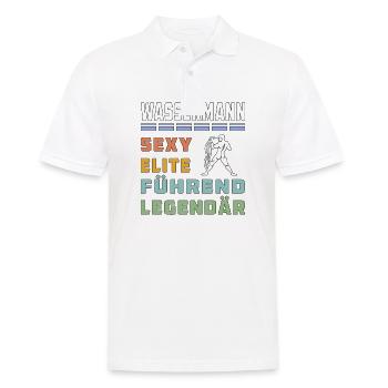 WASSERMANN - Männer Poloshirt - Weiß - Vorne - Kai (181cm)
