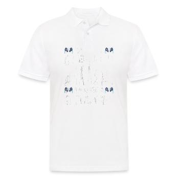 Zum Zocken Geboren Zum Arbeiten Gezwungen - Männer Poloshirt - Weiß - Vorne - Kai (181cm)