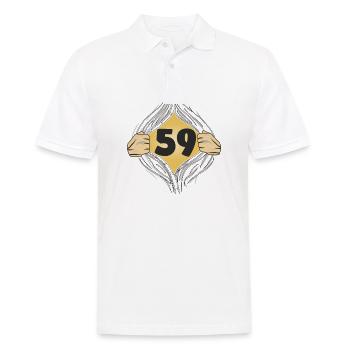 59 PUT ON SHIRT - Men's Polo Shirt - white - Front - Kai (181cm)