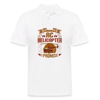 Nur Noch Ein Rc-hubschrauber, Ich Verspreche. - Männer Poloshirt - Weiß - Vorne - Kai (181cm)