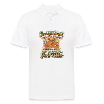 Accountant genius is not an official - Men's Polo Shirt - white - Front - Kai (181cm)